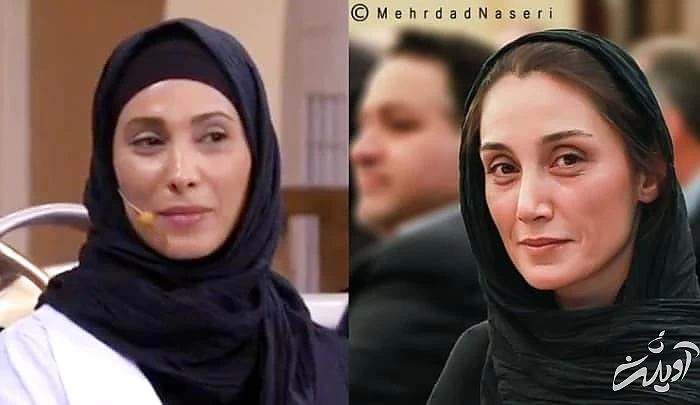 شباهت جالب هدیه تهرانی و سحر زکریا هدیه تهرانی و سحر زکریا